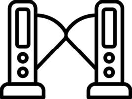 Turnstile Vector Icon Design