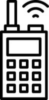 diseño de icono de vector de walkie talkie