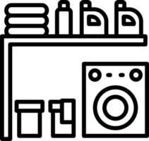 Laundry Room Vector Icon Design