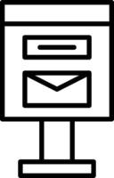 Postbox Vector Icon Design