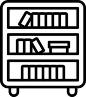 Book Shelf Vector Icon Design