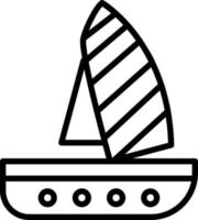 diseño de icono de vector de windsurf