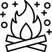 Bonfire Vector Icon Design