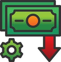 Income Settings Vector Icon Design