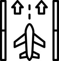 Runway Vector Icon Design