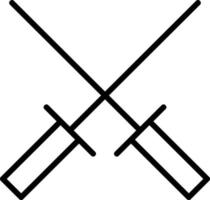 Fencing Vector Icon Design