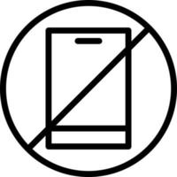 No Phone Vector Icon Design