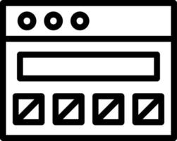 Ui Wireframe Vector Icon Design