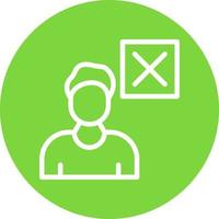 Delete User Vector Icon Design