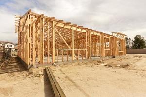 New Construction Home Framing Abstract photo