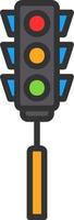 Traffic Lights Vector Icon Design