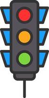 Traffic Lights Vector Icon Design