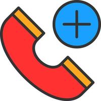 Emergency Cal Vector Icon Design