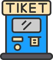 Ticket Machine Vector Icon Design