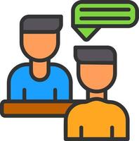 Interview Vector Icon Design