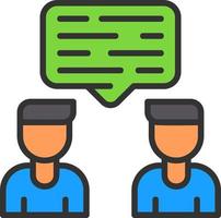 Conversation Vector Icon Design