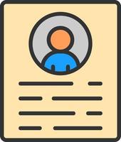 Resume Vector Icon Design