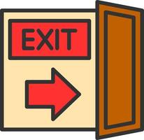 Exit Vector Icon Design