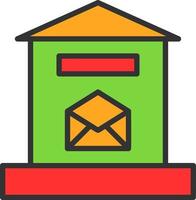 Letter Box Vector Icon Design