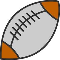 Rugby Vector Icon Design