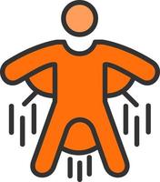Base Jump Vector Icon Design