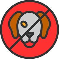 No Pets Vector Icon Design