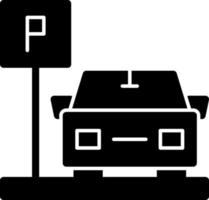 Parking Area Vector Icon Design