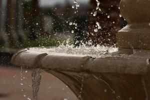 primer plano de la fuente al aire libre foto