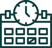 Deadline Vector Icon Design