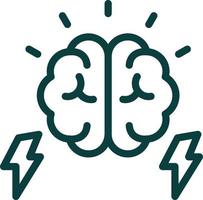 Brain Power Vector Icon Design