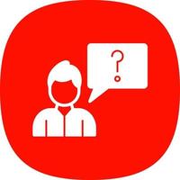 Ask Vector Icon Design