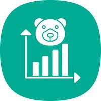 Bear Market Vector Icon Design