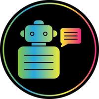 diseño de icono de vector de asesor de robot