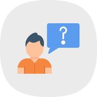 Ask Vector Icon Design