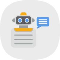 Robot Advisor Vector Icon Design