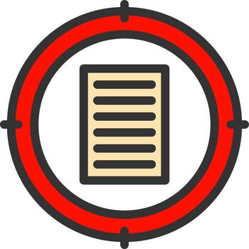 Contextual Targeting Vector Icon Design