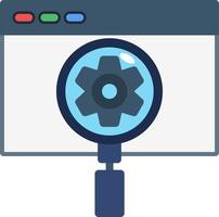 diseño de icono de vector de optimización de motor de búsqueda