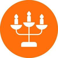 Candelabra Vector Icon Design