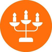 diseño de icono de vector de candelabro