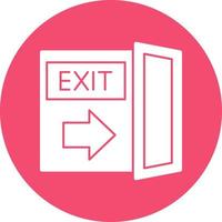 Exit Vector Icon Design