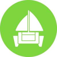 diseño de icono de vector de catamarán