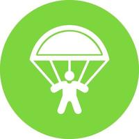 Skydiving Vector Icon Design