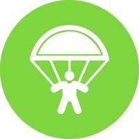 Skydiving Vector Icon Design