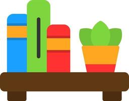 Book Shelf Vector Icon Design