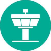 Control Tower Vector Icon Design