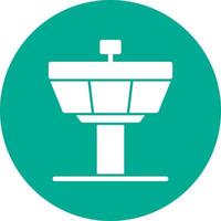 Control Tower Vector Icon Design