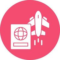 International Flights Vector Icon Design