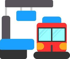 diseño de icono de vector de plataforma de tren