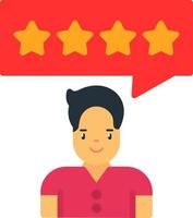 Customer Review Vector Icon Design