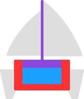 diseño de icono de vector de catamarán